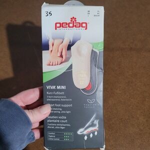 Pedag VIVA Mini Leather 3/4 Insole Insert Womens Sz 6 Beige Anatomically Correct